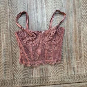 Victoria’s Secret Dream Angels Bustier Top in Nude Pink